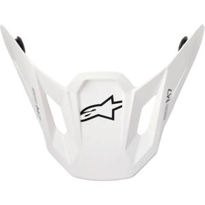 Šilt pre helmy Alpinestars Supertech S-M7 Solid biely
