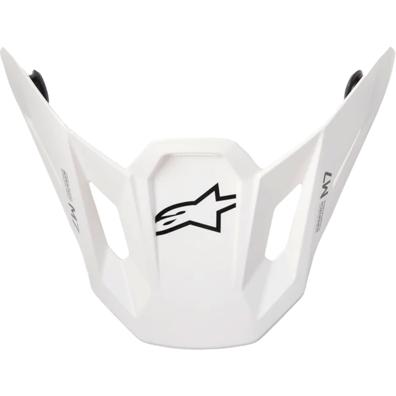 Šilt pre helmy Alpinestars Supertech S-M7 Solid biely