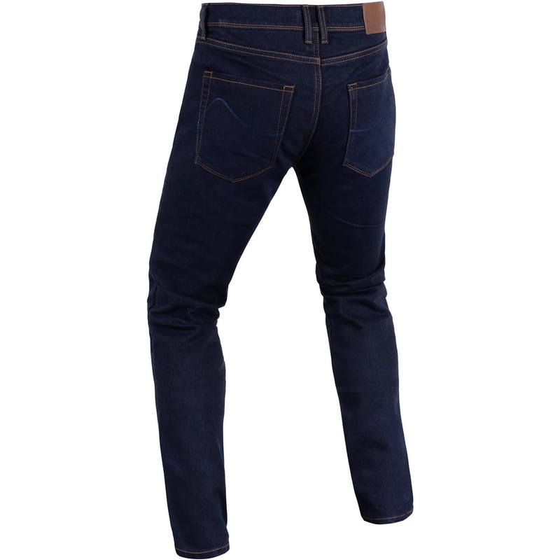 Predĺžené džínsy na motorku Oxford Marshal AAA Slim Fit čierne