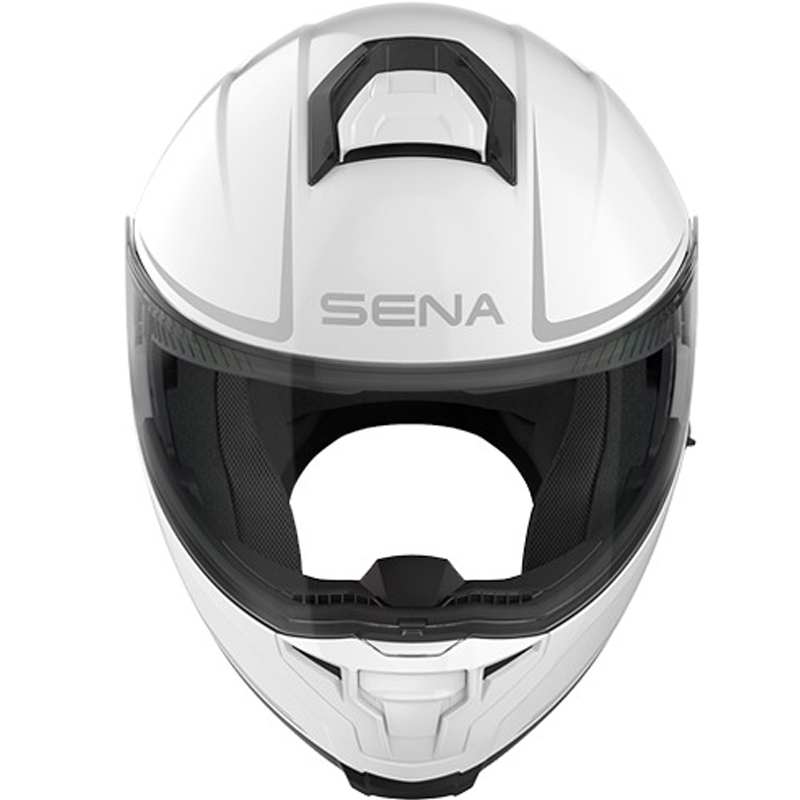 Výklopná helma na motorku s headsetom SENA Outrush 2 biela
