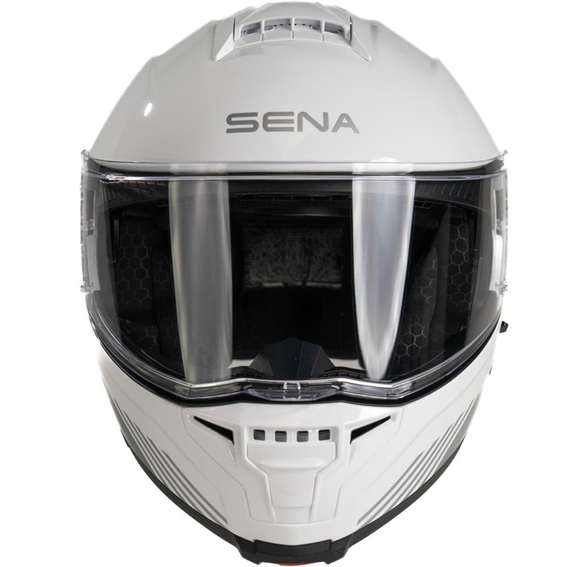 Výklopná helma na motorku s headsetom SENA Specter biela
