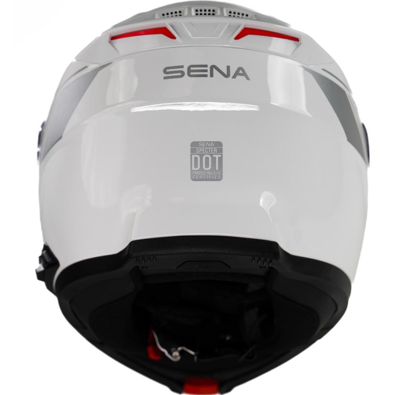 Výklopná helma na motorku s headsetom SENA Specter biela