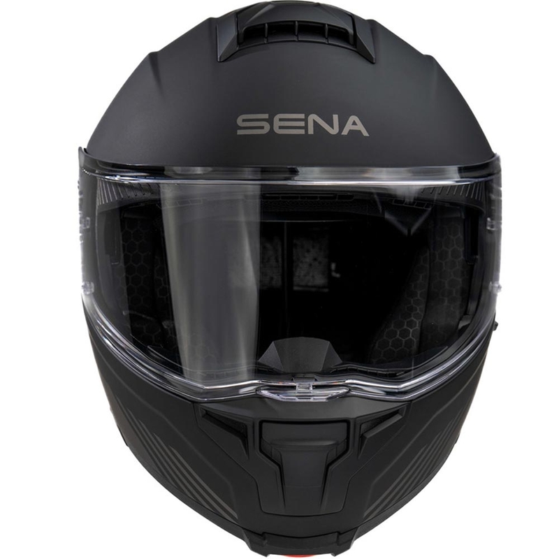 Výklopná helma na motorku s headsetom SENA Specter matná čierna