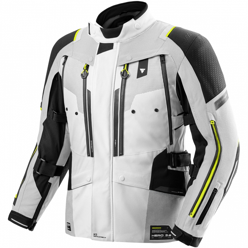 Bunda na motorku Shima Hero 3.0 šedo-fluo žltá