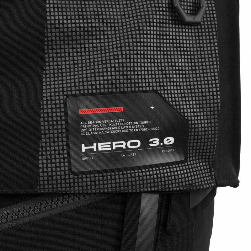 Bunda na motorku Shima Hero 3.0 šedo-červená