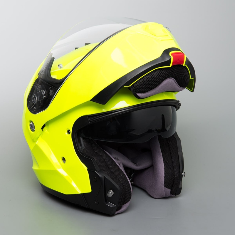 Odklápacia prilba na motocykel HJC IS-MAX II fluorescenčno zelená