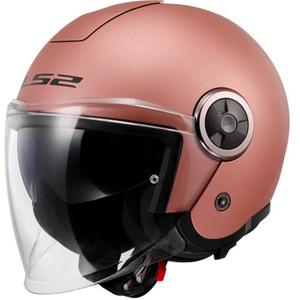 Otvorená prilba na motorku LS2 OF620 Classy Solid matná zlato-ružová