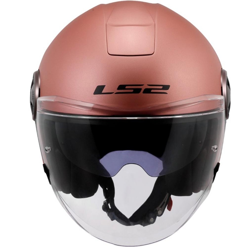 Otvorená prilba na motorku LS2 OF620 Classy Solid matná zlato-ružová