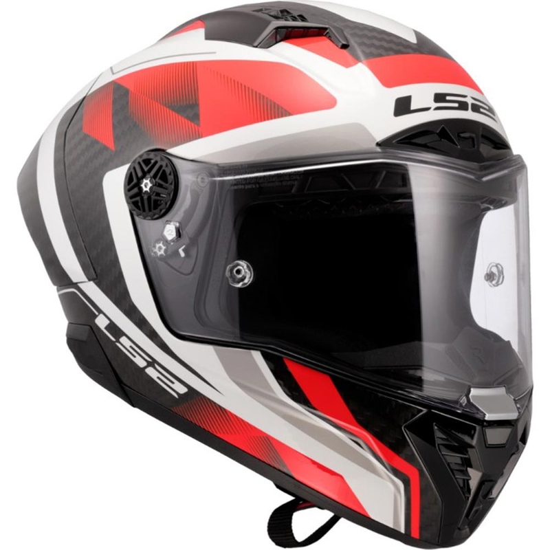 Integrálna helma na motorku LS2 FF805 Thunder C GP Aero Raute bielo-červená