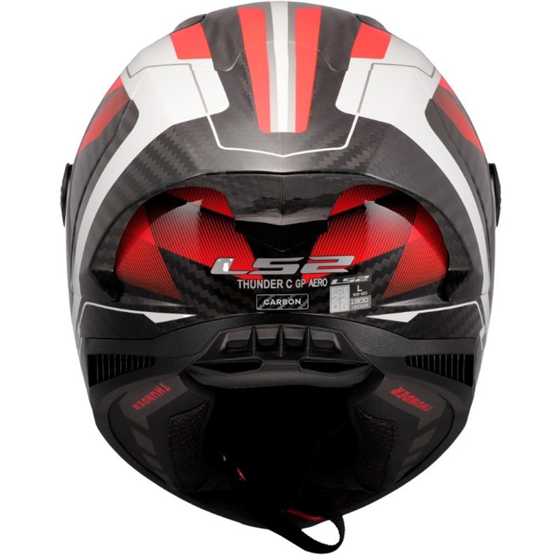 Integrálna helma na motorku LS2 FF805 Thunder C GP Aero Raute bielo-červená