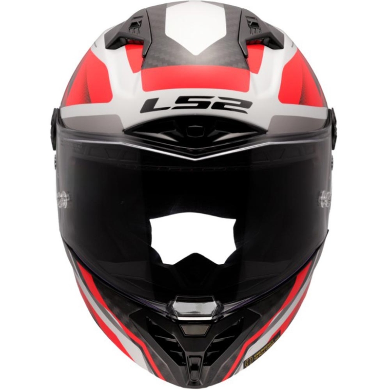 Integrálna helma na motorku LS2 FF805 Thunder C GP Aero Raute bielo-červená