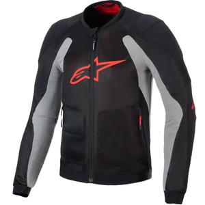 Bunda na motocykel Alpinestars TROOP-AIR PRO čierno-svetlo šedo-červená