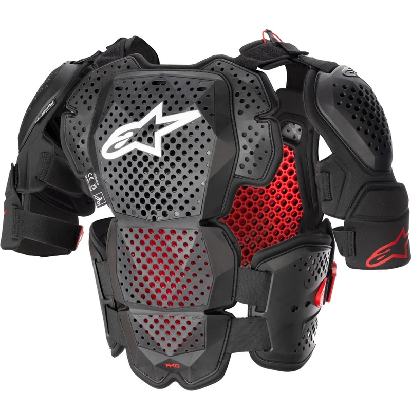 Chránič tela Alpinestars A-10 2 čierno-antracitovo-červený