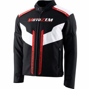 Bunda na motorku Motozem Team 2 čierno-biela