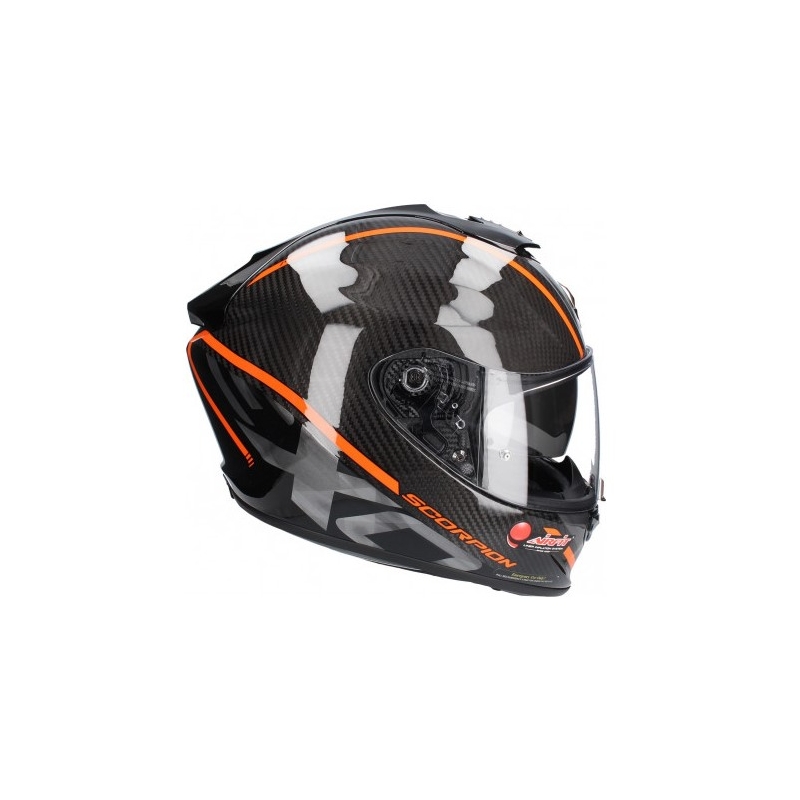 Integrálna prilba Scorpion EXO-1400 Carbon Air Grand čierno-oranžová