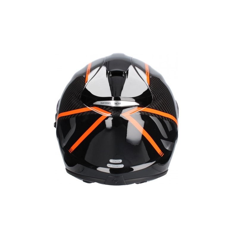 Integrálna prilba Scorpion EXO-1400 Carbon Air Grand čierno-oranžová