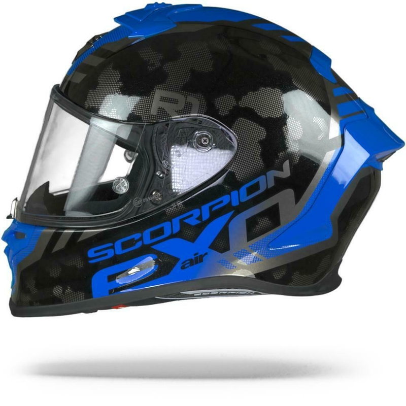 Integrálna prilba Scorpion EXO-R1 Air Ogi strieborno-modrá