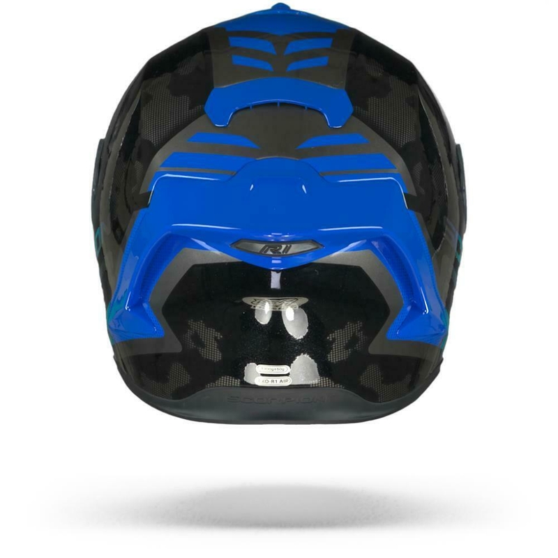 Integrálna prilba Scorpion EXO-R1 Air Ogi strieborno-modrá