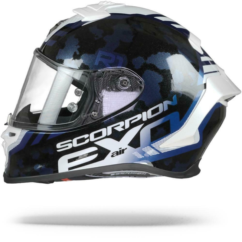 Integrálna prilba Scorpion EXO-R1 Air Ogi čierno-bielo-modrá