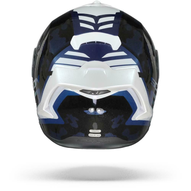 Integrálna prilba Scorpion EXO-R1 Air Ogi čierno-bielo-modrá