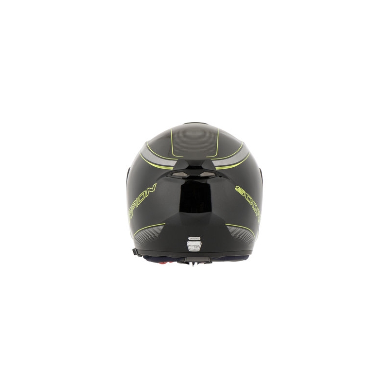 Moto prilba odklápacia Scorpion EXO-3000 Stroll čierno-fluorescenčno-žltá výpredaj