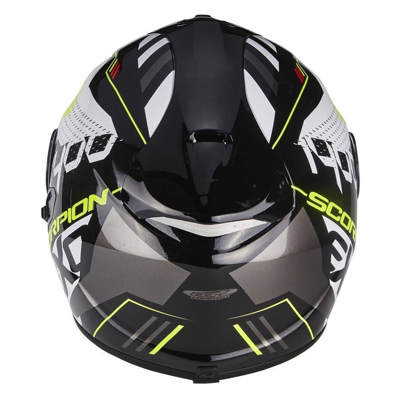 Integrálna prilba na motorku Scorpion Exo-1400 Air Trika čierno-fluo žltá výpredaj