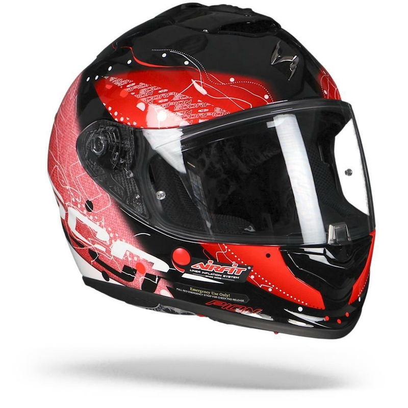 Integrálna prilba Scorpion EXO-1400 Air Classy čierno-červená