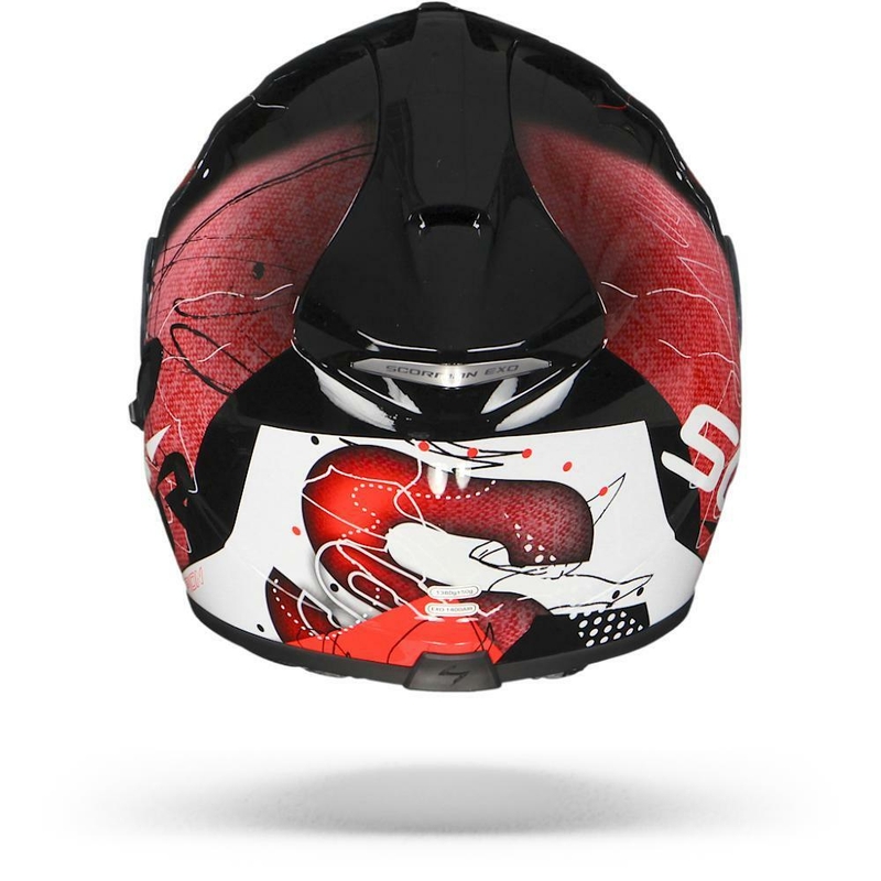 Integrálna prilba Scorpion EXO-1400 Air Classy čierno-červená