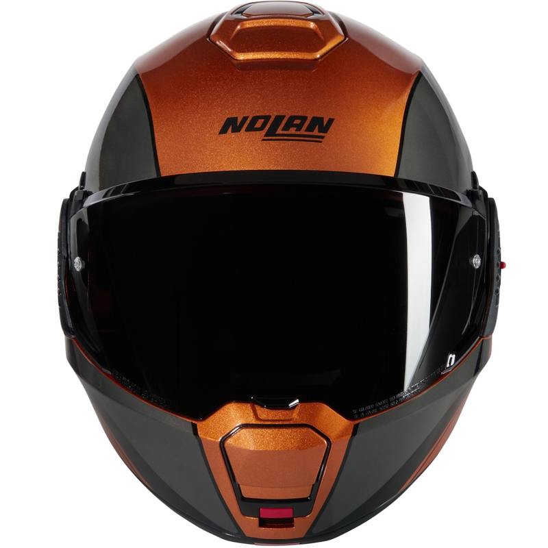 Preklápacia helma na motorku Nolan N120-1 Verniciatúra Speciale N-COM 343 lesklá okrovo-čierna