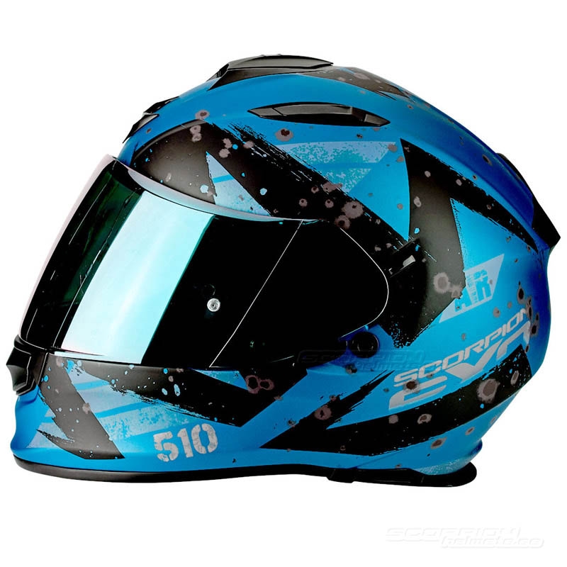 Integrálna prilba na motorku Scorpion EXO-510 Air Marcus modrá matná-čierna