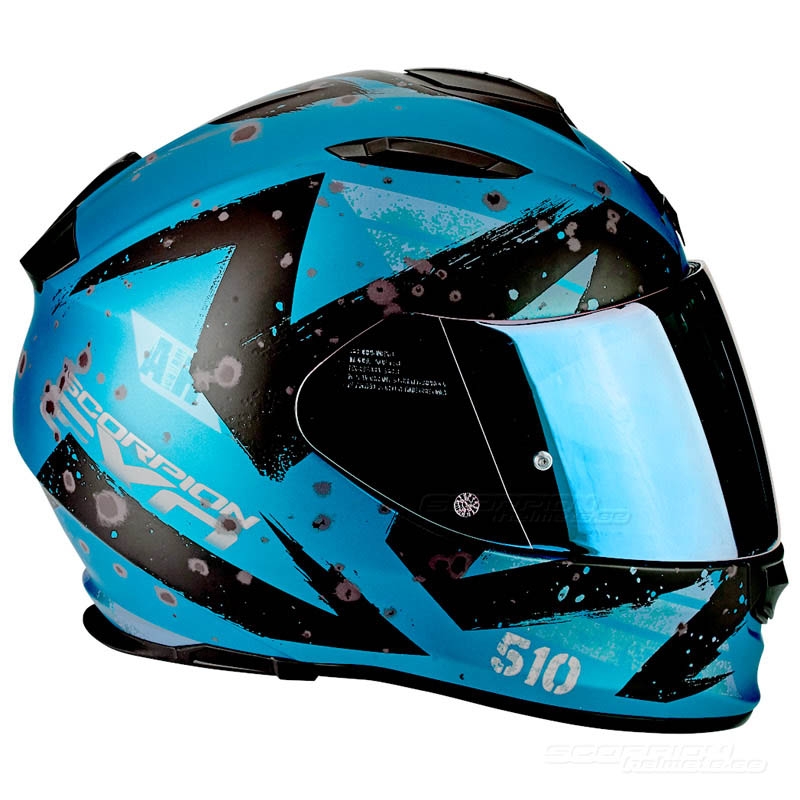 Integrálna prilba na motorku Scorpion EXO-510 Air Marcus modrá matná-čierna