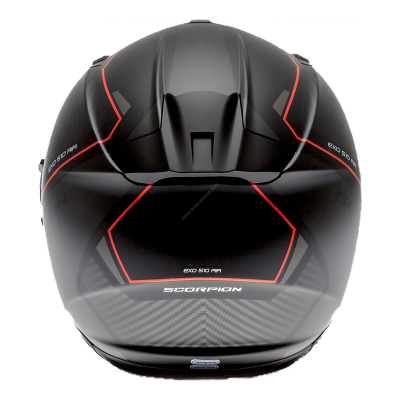 Integrálna prilba Scorpion EXO-510 Air Frame čierno-červená