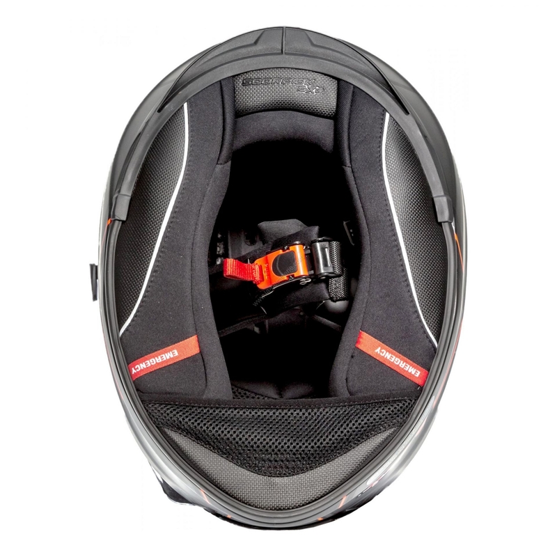 Integrálna prilba Scorpion EXO-510 Air Frame čierno-červená