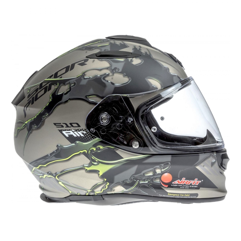 Integrálna prilba Scorpion EXO-510 Air Likid titánovo-fluorescenčno žltá výpredaj