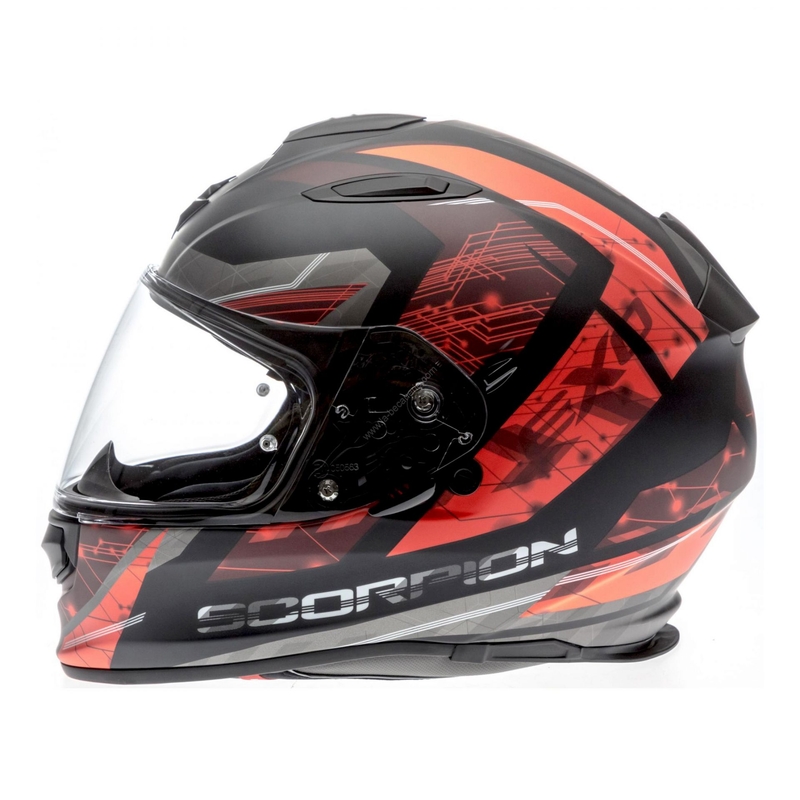 Integrálna prilba Scorpion EXO-510 Air Clarus čierno-červená