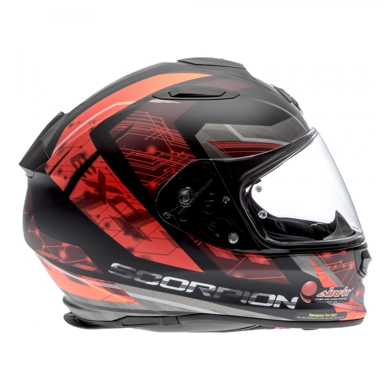 Integrálna prilba Scorpion EXO-510 Air Clarus čierno-červená