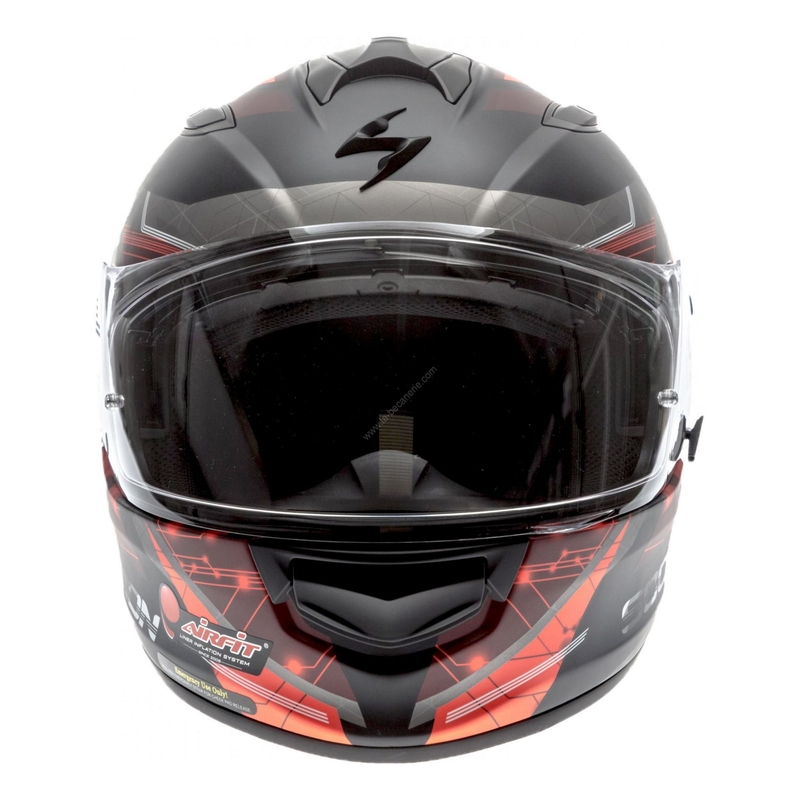 Integrálna prilba Scorpion EXO-510 Air Clarus čierno-červená