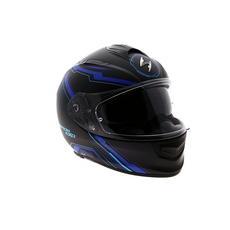 Integrálna prilba na motorku Scorpion EXO-510 Air Sync čierna matná-modrá výpredaj