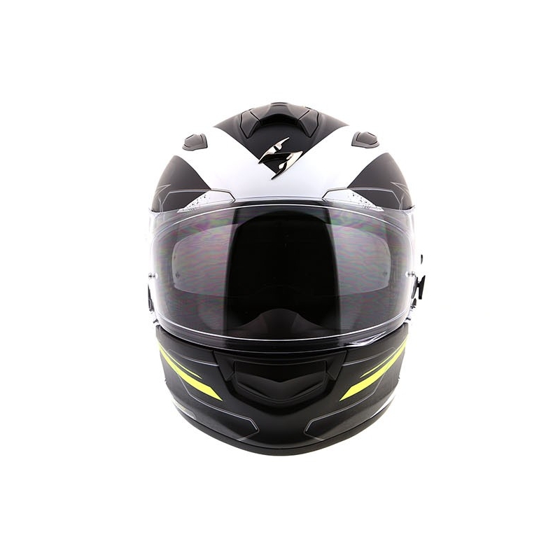 Integrálna prilba Scorpion EXO-510 Air Cross čierno-bielo-fluorescenčno-žltá výpredaj