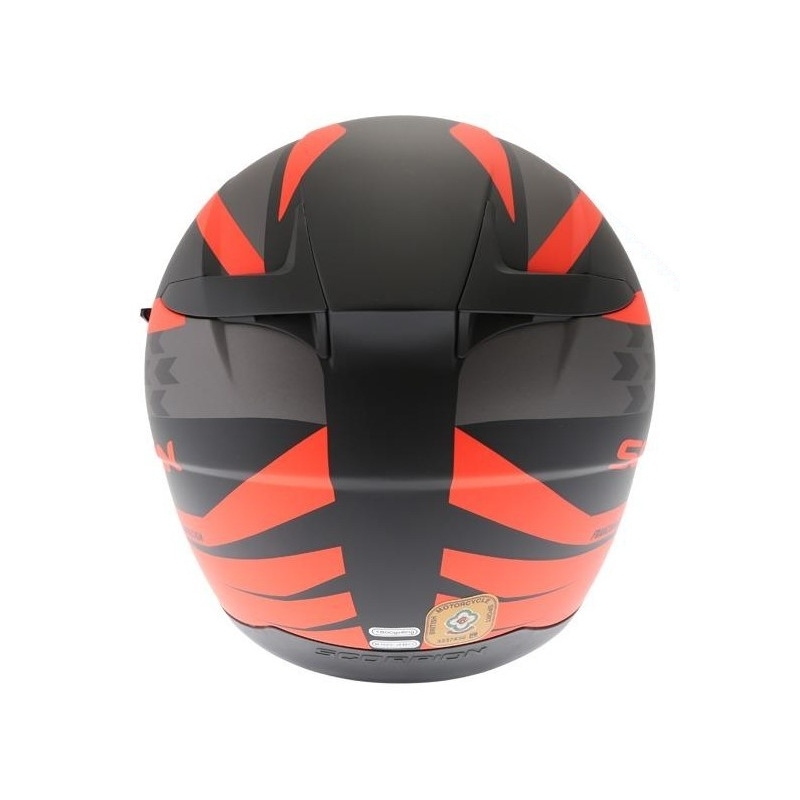 Integrálna prilba Scorpion EXO-490 Genesi čierna matná-fluo červená výpredaj
