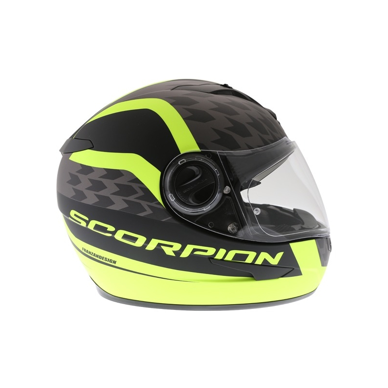Integrálna prilba Scorpion EXO-490 Genesi čierna matná-fluo žltá výpredaj