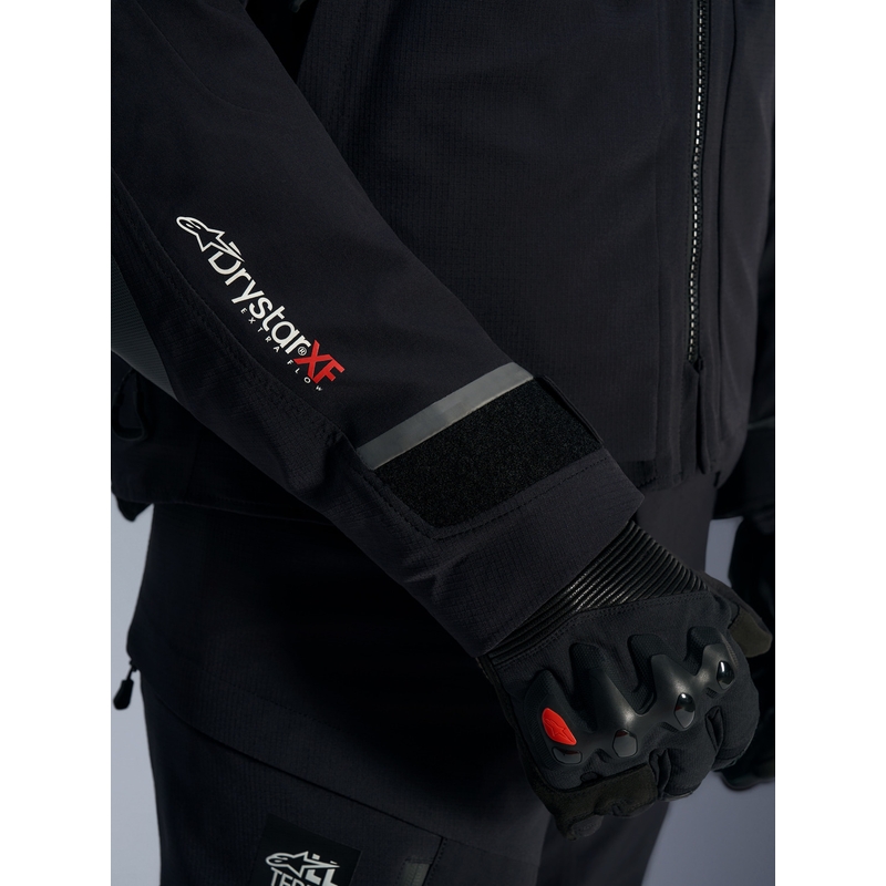 Bunda na motorku Alpinestars Andes PRO Drystar XF čierno-tmavo šedá