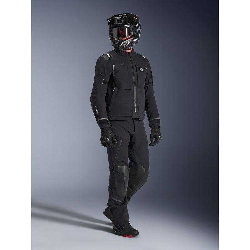 Bunda na motorku Alpinestars Andes PRO Drystar XF čierno-tmavo šedá