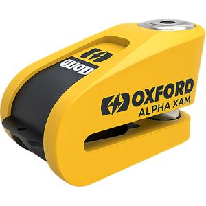 Zámok kotúčovej brzdy Oxford Alpha Alarm XA14 žlto-čierny