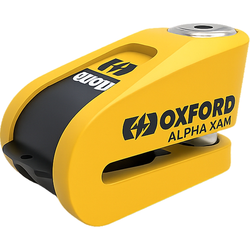 Zámok kotúčovej brzdy Oxford Alpha Alarm XA14 žlto-čierny