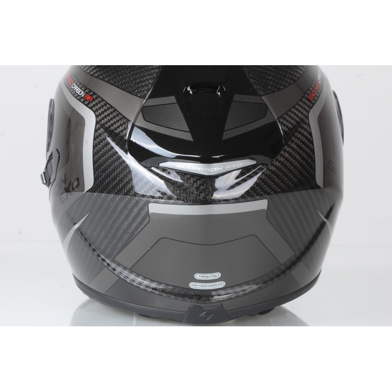 Integrálna prilba Scorpion EXO-1400 Carbon Air Esprit čierno-strieborná výpredaj