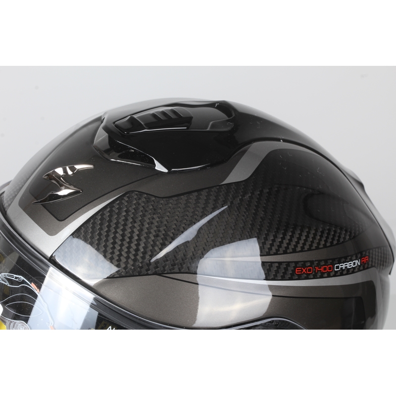 Integrálna prilba Scorpion EXO-1400 Carbon Air Esprit čierno-strieborná výpredaj