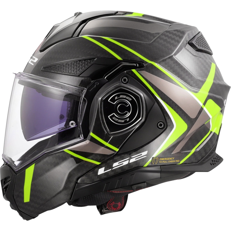 Preklápacia helma na motorku LS2 FF901 Advant XC Future II čierno-fluo žltá