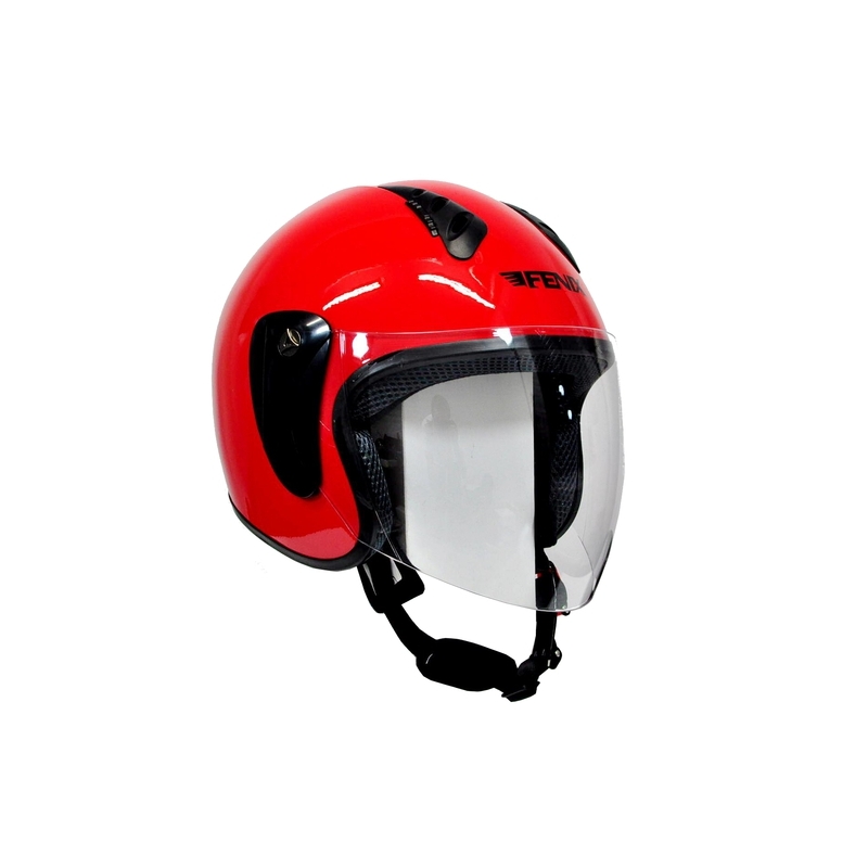 Prilba na motorku otvorená Fenix 818 červená