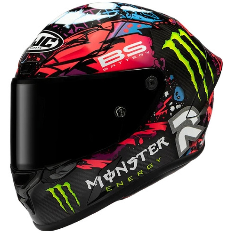 Integrálna helma na motorku HJC RPHA 1 V2 Carbon Funky Diablo MC8 čierno-viacfarebná